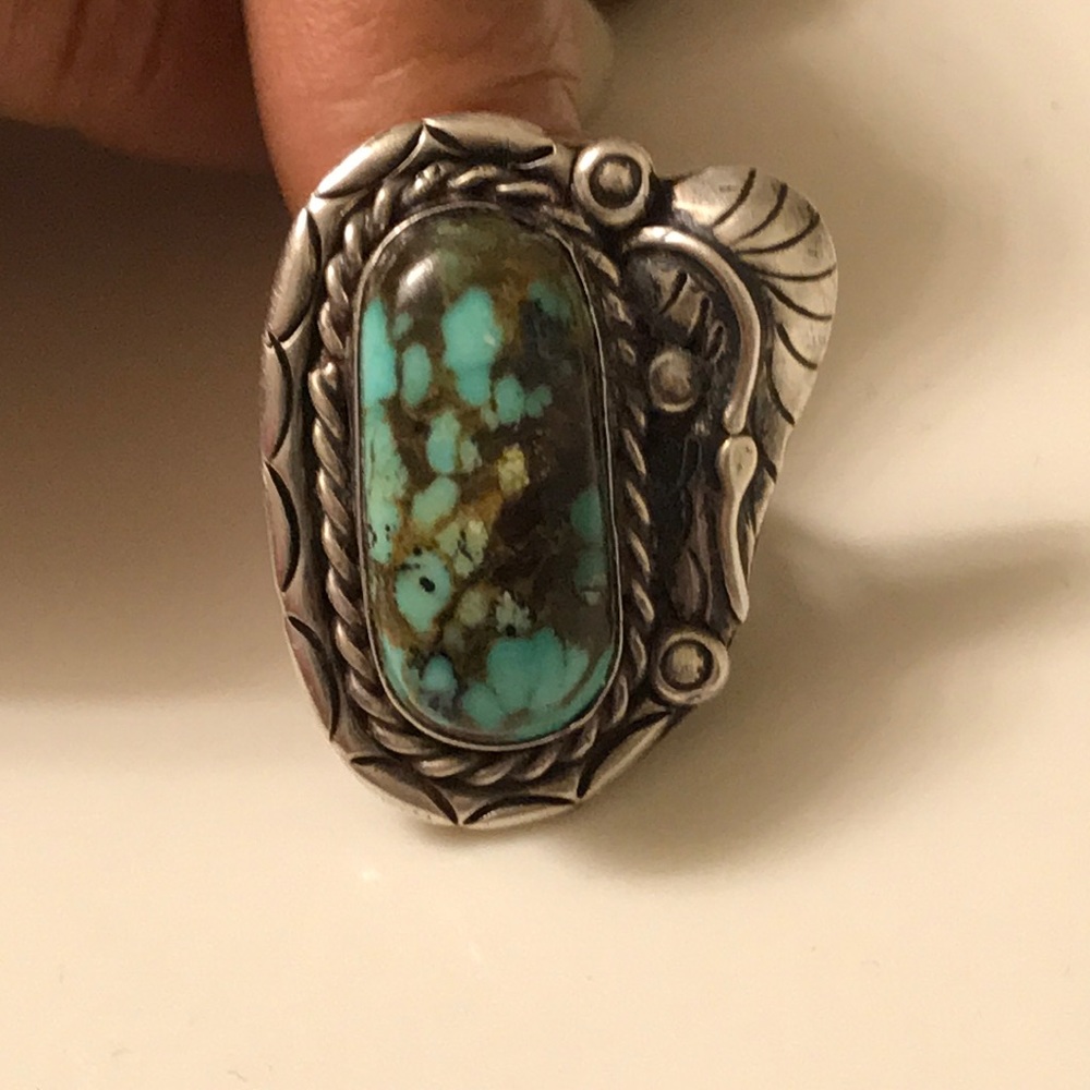SOLD! Stunning Native American turquoise ring!l